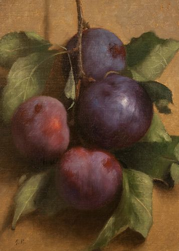 Plums Aesthetic, Plum Painting, Plum Paint, Plum Art, Autumn Images, Nature Reference, Rotten Fruit, Red Delicious Apples, Oil Art