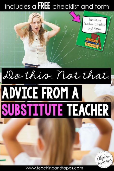 Tips and ideas for how to prepare your class for a substitute teacher. How To Substitute Teach, Substitute Teacher Business Cards Ideas, Substitute Teacher Tips And Tricks, Ideas For Substitute Teachers, Substitute Teacher Bag Of Tricks, Substitute Teacher Ideas Elementary Classroom Management, Substitute Teacher Ideas Kindergarten, Substitute Teacher Ideas Elementary, Substitute Teacher Bag