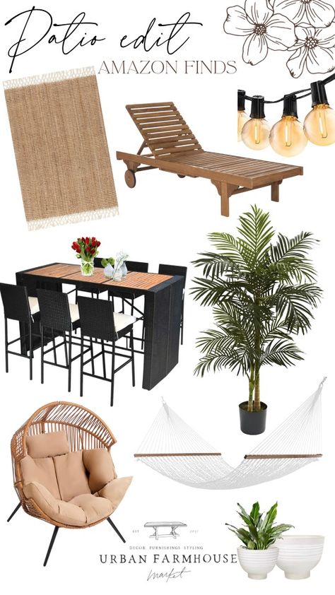 Amazon Backyard Must Haves, Target Patio Ideas, Amazon Outdoor Furniture, Amazon Patio Decor, Amazon Patio Furniture, Amazon Outdoor Decor, Outdoor Patio Amazon Finds, Best Patio Furniture Target, Patio Essentials