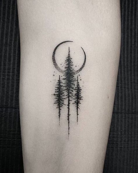 101 Amazing Pine Tree Tattoo For 2024! 25 Outsons Small Nature Tattoo, Pine Tattoo, Pine Tree Tattoo, Forest Tattoos, Tree Tattoo Designs, Inspiration Tattoos, Different Tattoos, E Tattoo, Tattoo Trends