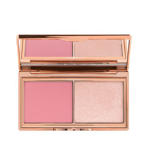 Charlotte Tilbury Mini, Beauty Gift Guide, Blush On Cheeks, How To Apply Blush, Beauty Magic, Cheek Palette, Face Palette, Pink Highlights, Magical Gift