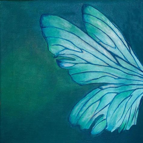 Wings Painting Acrylics, Fairy Wing Painting, Fairy Wings Painting, Fairy Painting Ideas, Fae Wings, Pixie Wings, Wings Fairy, Faery Art, Fairy Paintings