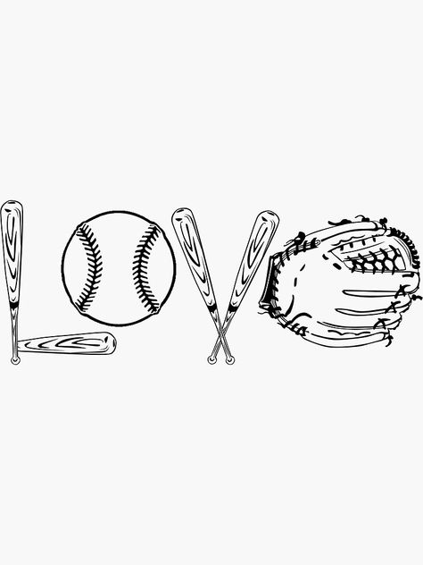 "BASEBALL SOFTBALL LOVE SHIRT COFFEE MUG AND STICKERS" Sticker by rdorsey8 | Redbubble Softball Svg Free, Softball Tattoos For Women, Softball Tattoo Ideas, Softball Drawings, Softball Shirt Ideas, Softball Wallpapers, Softball Tattoos, Baseball Things, Softball Backgrounds