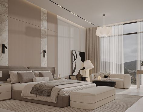 MAJLIS :: Behance Modern Elegant Bedroom, Luxury Bedroom Decor, Classic Bedroom, Elegant Bedroom, Stylish Bedroom, Master Bedrooms Decor, Contemporary Bedroom, Guest Bedrooms, Bedroom Styles