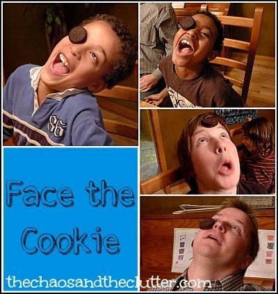 Face the Cookie Game Dinner Party Games, New Year's Games, Minute To Win, Youth Games, Cookie Games, Minute To Win It Games, Family Fun Night, Minute To Win It, Creative Games