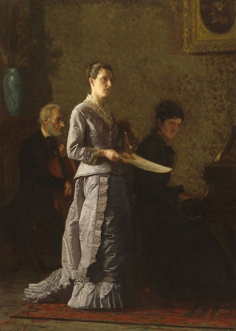 Singing a Pathetic Song Oil Painting by Thomas Eakins Thomas Eakins, David Friedrich, Caspar David Friedrich, National Gallery Of Art, Painting Reproductions, Oscar Wilde, Posters And Prints, Vintage Wall Art, Figurative Art