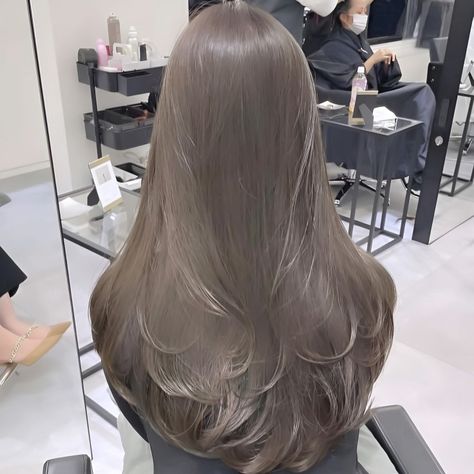 #hair #inspo #hair inspo Silvery Brown Hair Color, Brownish Gray Hair, Brownish Grey Hair, Pearl Brown Hair, Cool Tones Hair, Greyish Brown Hair, Ashy Brown Hair Color, Silver Brown Hair, Greyish Hair