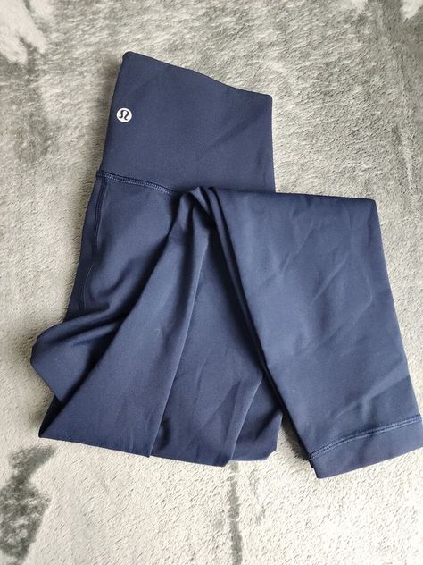 I just added a new item to eBay, Lululemon Align Dark Blue High Waisted Ankle Gym Leggings Women's Size 26" Waist! #eBay #eBaySeller Dark Blue Leggings, Blue Leggings, Lululemon Align, Gym Leggings, Lululemon Leggings, Outfits With Leggings, Travel Outfit, Women's Leggings, Dark Blue