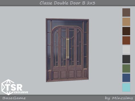 Sims 4 Double Door, Sims 4 Double Door Cc, Sims 4 Cc Doors Arches, Sims 4 Front Door Cc, Sims 4 Doors And Windows Cc, Sims 4 Cc Exterior, Sims 4 Door Cc, Gothic Door, Sims Furniture