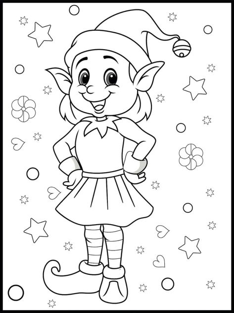 Elves Coloring Pages, Elf Coloring Pages, Elf Coloring, Christmas Colouring Pages, Christmas Colouring, Free Christmas Coloring Pages, Christmas Coloring Sheets, Printable Christmas Coloring Pages, Christmas Coloring Books