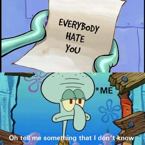 Funny Spongebob Pics Squidward, Squidward Memes Funny, Squidward Aesthetic Mood Wallpaper, Squidward Mood Pics, Funny Spongebob Quotes, Squidward Quotes, Spongebob Quotes Funny, Squidward Wallpaper, Spongebob Quotes