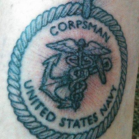 Navy Corpsman Tattoo, Corpsman Tattoo, Us Navy Tattoos, Navy Tattoos, Navy Corpsman, Texas Tattoos, We Can Do It, A Tattoo, Us Navy