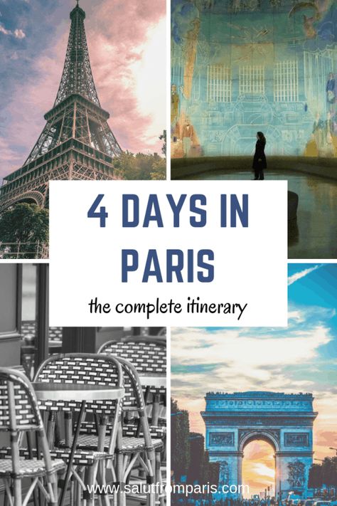 4 days in Paris │the complete itinerary for a perfect long weekend in Paris What To See In Paris, Paris In 4 Days, Paris Must See, Wedding Europe, Paris Trip Planning, Paris Visit, 4 Days In Paris, Europe Holiday, Paris Sightseeing