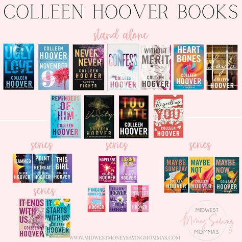 Colleen Hoover Books Guide Standalone books book series book trilogy book saga reading book recommendations summer reading Amazon finds

#LTKHome#LTKSeasonal#LTKFindsUnder50 Standalone Books, Colleen Hoover Book, Hoover Books, Book Guide, Medical Student Motivation, Colleen Hoover Books, Student Motivation, Book Stands, Colleen Hoover