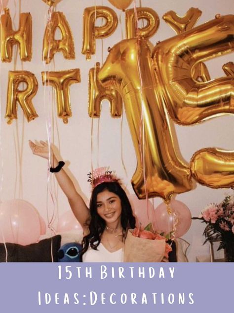 33 Best 15th Birthday Ideas For Teen Girls - momma teen 15 Birthday Pictures, What To Do For Your 15th Birthday, 15 Birthday Ideas Aesthetic, 15th Birthday Picture Ideas, Girls 15th Birthday Party Ideas, 15 Birthday Party Ideas For Girls, Fifteenth Birthday Party Ideas, Birthday Party Ideas 15th Girl, Happy 15th Birthday Girl