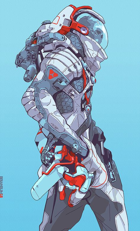 Cyberpunk Art Male, Brian Sum, Futuristic Suit, Space Suits, Arte Robot, Tech Art, Arte Cyberpunk, Cyberpunk Character, Have Inspiration