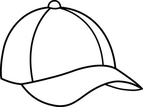 epic baseball cap hat coloring sheet Cap Clipart, Summer Hat For Outdoor Activities, One Size, How To Draw Baseball Cap, Hat Coloring Page, Draw Baseball Cap, Paper Baseball Cap Template, Baseball Cap Template, Hat Clipart Black And White, Baseball Quilt