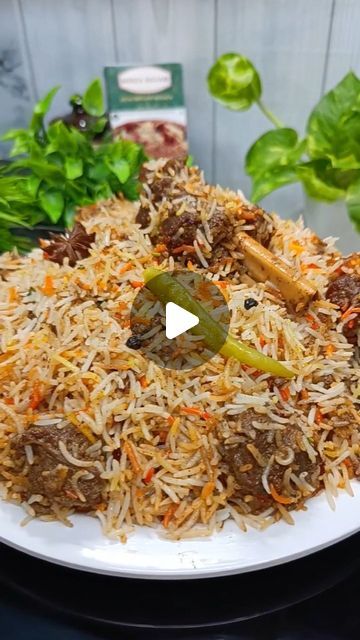 Nikhat Fatima | Mutton Dum Biryani ❤️ An absolute biryani pleasure ✨  Get some more biryani recipes..  LIKE SHARE & SAVE !! Follow @cookwithnikhatfatima... | Instagram Mutton Dum Biryani, Food Biryani, Mutton Pulao, Mutton Fry, Mutton Biryani Recipe, Saffron Milk, Mutton Recipe, Biryani Recipes, Mutton Biryani