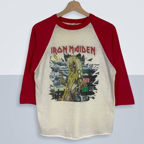 Iron Maiden T Shirt, Iron Maiden Shirt, Vintage Band Tees, Vintage Iron, Concert Tees, Iron Maiden, Band Shirts, Band Tees, True Vintage