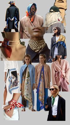 Silk Scarf Outfit, Minimal Stil, Scarf Trends, Silk Scarf Style, Tropical Fashion, Hairstyles For Medium Hair, How To Wear A Scarf, Scarf Outfit, Hairstyles Men