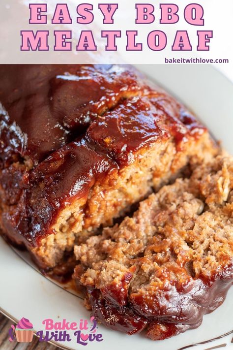 Barbecue Meatloaf Recipes, Meatloaf Glaze Recipe, Meatloaf With Bbq Sauce, Quick Meatloaf Recipes, Glazed Meatloaf, Moist Meatloaf, Meatloaf Glaze, Bbq Meatloaf, Meatloaf Dinner