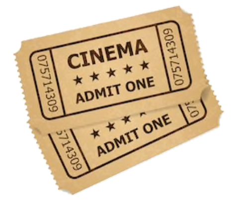 cinema tickets Tickets Illustration, Retro Cinema, Cinema Sign, Png Polyvore, Movie Ticket, Cinema Ticket, Png Aesthetic, Retro Background, Movie Tickets