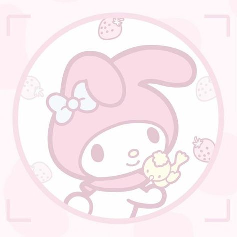 My Melody Aesthetic Icon, Pfp My Melody, Icons My Melody, My Melody Pfp, My Melody Icon, Pink Melody, Hello Kitty And My Melody, Pink Sanrio, Sanrio Icons