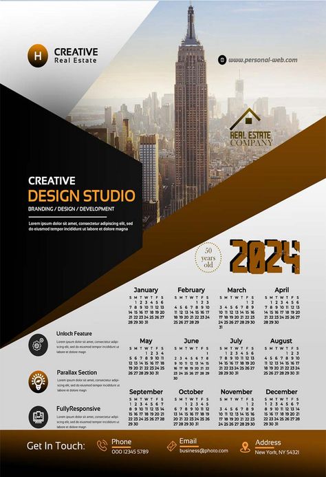 Company Calendar Design, Calender 2024 Designs, Creative Calendar Design, Company Calendars, Wall Calender, Wall Calendar Design, Calendar Designs, Calendar Design Template, Digital Advertising Design