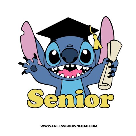 Sr 25, ليلو وستيتش, Stitch Svg, Cartoon Svg, Lilo Et Stitch, Trending Svg, Graduation Pictures, The Design Files, Graduation Cap