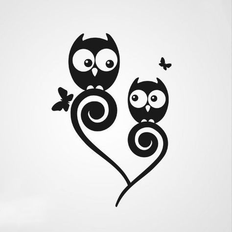 Sweet owls sitting in the ornate branch. Design for mother and daughter or couple tattoos. Piercing Designs, Owl Tat, Etching Designs, Owl Tattoo Design, Harry Potter Tattoos, Fairy Artwork, Mother Daughter Tattoos, Owl Tattoo, Tattoos For Daughters