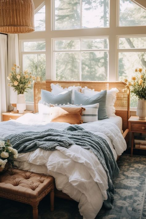 Cali Apartment, Cottagecore Bedrooms, Cottagecore Bedroom Ideas, Cottagecore Bedroom, Spring Bedroom, House Aesthetic, Cottage Bedroom, Dream Cottage, Country Bedroom