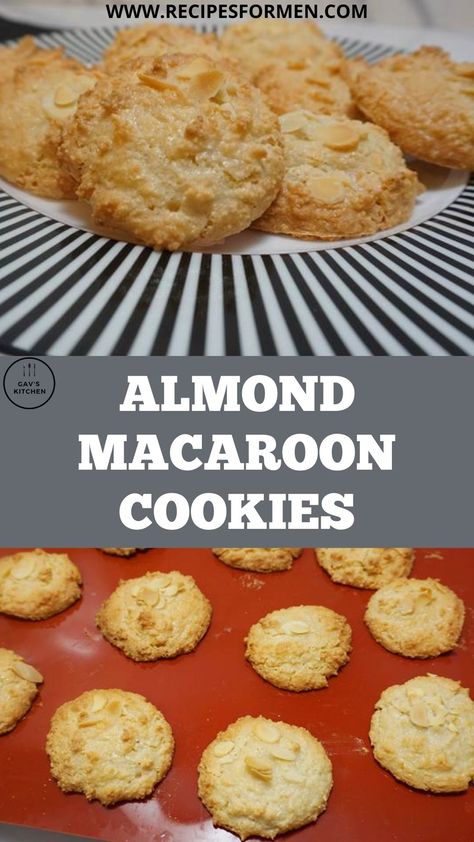 classic almond macaroon cookies Almond Macaroon Cookies, Italian Macaroons Recipe, Almond Macaroons Recipe, Keto Macaroons, Make Macaroons, Fruity Flapjacks, Macaroon Cookies Recipe, How To Make Macaroons, Almond Macaroons