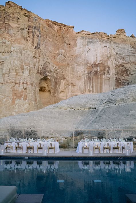 Desert Wedding Reception, Amangiri Resort, Sarah Winward, Destination Wedding Ideas, Colorado Plateau, Jose Villa, White Weddings, Hotel Wedding Venues, Resort Design