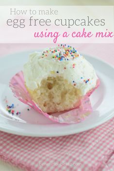 Egg Free Dessert Recipes, Egg Free Cupcakes, Easy To Make Cake, Cake Recipes Without Eggs, Egg Free Desserts, Egg Free Cakes, Egg Free Baking, Eggless Desserts, Mug Cakes