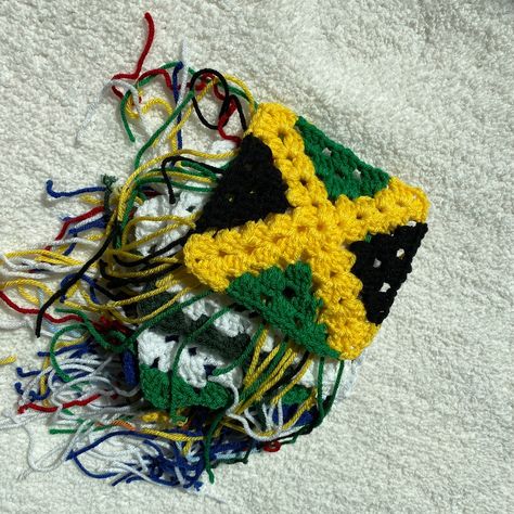 Jamaica inspired crochet hat commission sample to finish 🇯🇲 Rasta Crochet, Jamaican Colors, July 31, Crochet Hat, Jamaica, Fiber Art, Face Mask, Crochet Hats, Craft Ideas