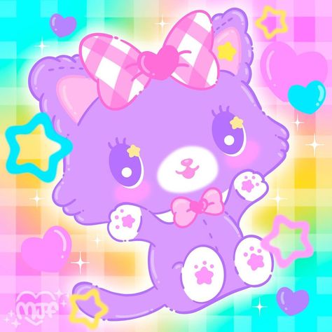 Kidcore Pfp, Watermark Ideas, Rainbow Aesthetic, Bright Pastels, Badge Design, Literature Art, Kawaii Cat, Creepy Cute, Hello Kitty Wallpaper