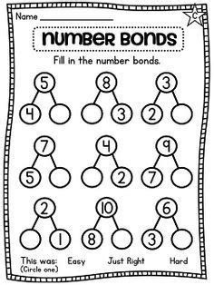 Number Bonds To 10 Worksheet Spring Math And Literacy Number Bonds Kindergarten, Number Bonds Worksheets, Adding Numbers, Decomposing Numbers, 20 Number, Number Bond, Eureka Math, Number Bonds, Numbers Kindergarten