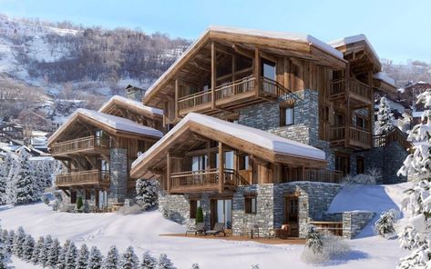 Best New Build Luxury Ski Chalets for 2018/19 Ski Lodge Exterior, Ski Chalet Exterior, Lodge Exterior, Modern Ski Chalet, Chalet Exterior, Swiss Chalet, Mansion Exterior, Ski House, Ski Lodge