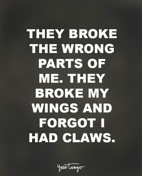 "They broke the wrong parts of me. They broke my wings and forgot I had claws." — Anonymous Quote Strength, Funny Life Quotes, Quotes Famous, Funny Life, Life Quotes Love, Intp, Famous Women, Funny Sayings, Fun Quotes Funny