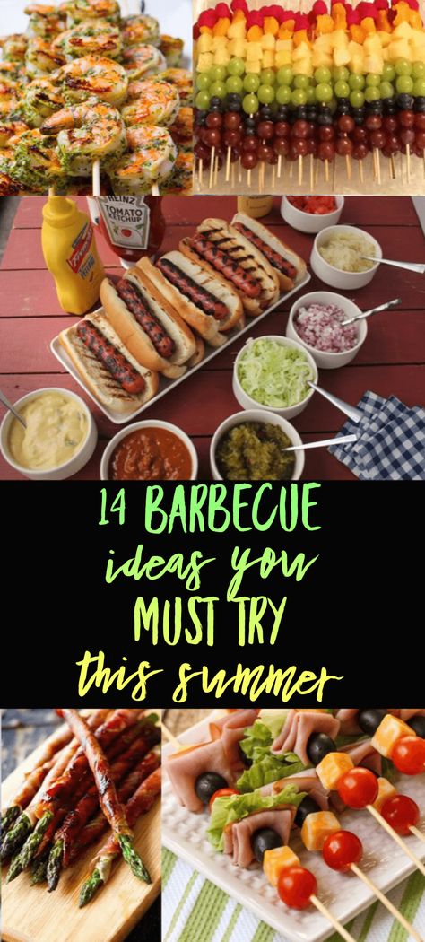 14 barbecue ideas you must try this summer Family Barbecue Party Ideas, Sides For Big Crowds, End Of Summer Bbq Ideas, Barbeque Party Food, Barbecue Food Ideas, Barbecue Party Ideas, Skewers Ideas, Party Burgers, Barbecue Appetizers