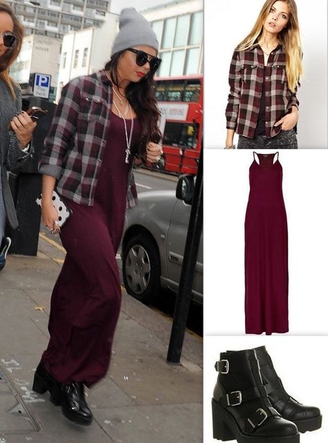 Check Shirt Outfit, Checked Shirt Outfit, Shirt Outfit Ideas, Check Shirts, Cami Maxi Dress, Jesy Nelson, Clothes Casual, Outfit Trends, Buckle Boots