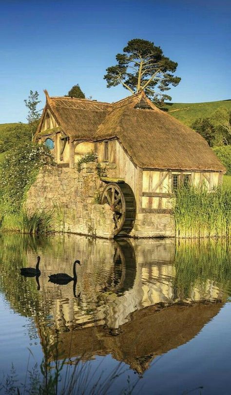 Water Wheels, Storybook Homes, Jackson Mississippi, Christian Family, Cottage Aesthetic, Grist Mill, Family Man, Medieval Houses, Cute Cottage