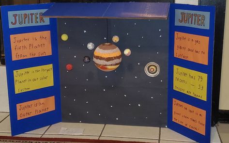 Jupiter Project For School, Planets Project, Jupiter Project, Jupiter Poster, Mars Project, Planet Project, Solar System Model, Solar System Projects, Outer Planets