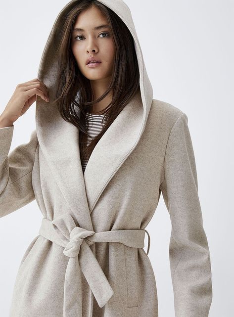 Hooded Wrap Coat, Suit Jacket Dress, Wrap Coat, Skirt Co Ord, Night Out Outfit, Suspender Dress, Trench Coats Women, Ladies Dress Design, Skirted Swimwear