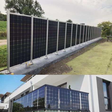 Solar panels as both a fence and a grill is an innovative idea that combines renewable energy generation with practical utility. Solar Panels Architecture, Solar Panel Project, Solar Energy Design, Smart Farm, Army Images, Flexible Solar Panels, Living Roofs, Farm Lifestyle, Panel Solar