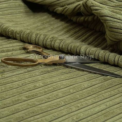 Soft Jumbo Cord Corduroy Material Textile For Sofas Chairs Home Furnishings Upholstery Projects Flame Treated In Green Colour | Google Shopping Corduroy Material, Seat Covers For Chairs, Wool Shop, Hexagon Pattern, Upholstery Fabrics, Handmade Cushions, Chair Upholstery, Corduroy Fabric, Made To Measure Curtains