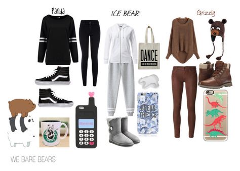 I like this one, We Bare Bears Cosplay, We Bare Bears Outfit, We Bare Bears Costume, Warmers Outfit, Ideas Disfraz, Leg Warmers Outfit, Closet Cosplay, Fantasy Outfits, Holloween Costume