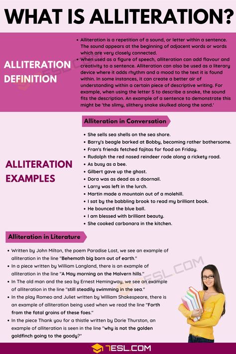 Alliteration Gcse English Language, English Subject, Literature Notes, English Literature Notes, English Help, Teaching Literature, Literary Devices, Essay Writing Skills, English Vocab