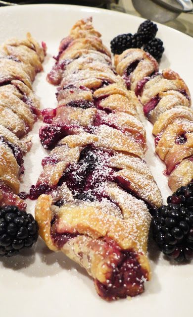 So Last Season | Blackberry Crossover Puff Pastries Blackberry Crescent Roll Recipes, Blackberry Puff Pastry Desserts, Puff Pastry Blackberry Recipes, Berry Puff Pastry Recipes, Blackberry Cream Cheese Puff Pastry, Blackberry Goat Cheese Puff Pastry Twists, Blackberry Puff Pastry, Black Raspberry Cobbler, Berry Puff Pastry