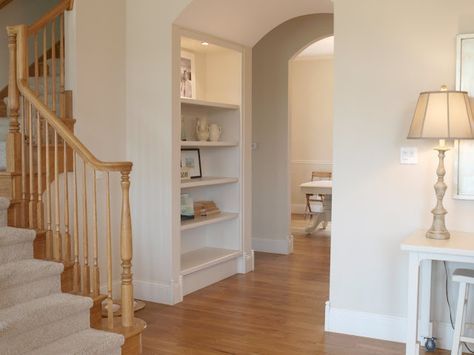 Walls: White Sand by Benjamin Moore Trim: Dove Wing by Benjamin Moore Dove Wing, Picking Paint Colors, Chic Interior Design, Peaceful Home, Craftsman Style Home, Paint Colors Benjamin Moore, French Country Kitchen, Hello Lovely, Paint Colors For Living Room